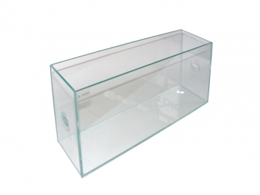 Schmal-Glasbecken 30x10x20 cm mit 27mm Bohrungen