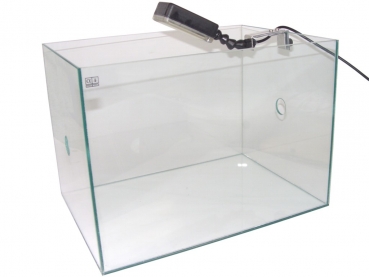 Glasbecken 40x30x30 cm mit 27mm Bohrungen