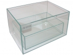 Glasbecken 30x20x20 cm mit Panorama-Display