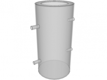 Acryl Ant Zylinder 10x20cm - 4x Buchse 10mm