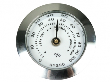 Mini-Hygrometer analog metall - 25mm