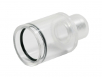 Becken-Rohrverbinder 3/4" zu 32mm - gerade - transparent